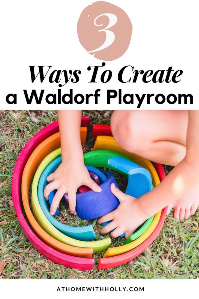 Waldorf Playroom | How to create a beautiful Waldorf playroom on a budget. There are so many great ways to use DIY or items around your house to create a beautiful Waldorf inspired space for your child to play.
