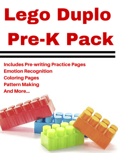 15 page Lego Pre-K Pack. This pack is filled with fun activities for lego lovers! There are pattern pages, coloring pages, and more! Pin this for a rainy day. 